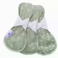 Blümchen Menstruationsbinde Gr m Floral Lindgrün 3er Set