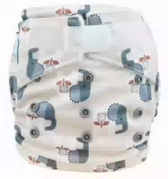 Blümchen Pocketwindel mit Bambusfutter Klett Cozy Giraffe