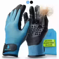 Bluepet Fellpflege Handschuh Hund, Katze & Pferd Entfernt Loses Fell Waschhandschuh Hundehaare
