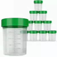 Bmut Urinbecher mit Schraubdeckel Probenbecher 100ml