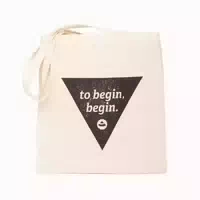Bodhi Baumwoll Tragetasche, Design Print To Begin, Begin 1 st