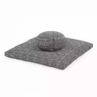 Medi Set Maharaja Zafu Bandhani Schwarz Weiß