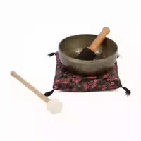 Bodhi Tibetische Klangschale mit Blume des Lebens Gravur