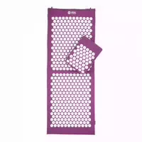 Bodhi Vital Akupressur Set Xl Aubergine, Akupressur Matte mit Kissen und Tasche