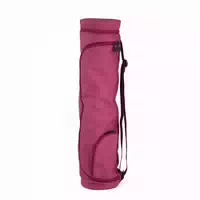 Yogamatten Tasche Asana Bag 60 Aubergine Meliert, Polyester Bestickt