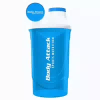 Body Attack Shaker Rot Weiß 600 ml