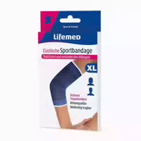 Lifemed Elastische Sportbandage Blau Ellbogenschutz, Gr S 12 st