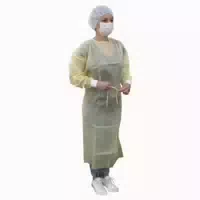 Lifemed Laborkittel Pe Beschichtung Laborschutz 136 X 136 cm 1 Packung = 10 Stück, Farbe: Gelb 10 st