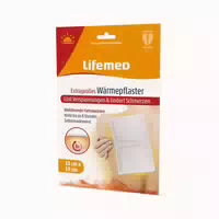 Lifemed Wärmepflaster Extragroß, 19 Cm X 13 Cm, Weiß, 3er Pack 4 St