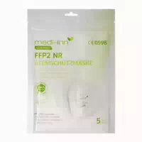 Medi Inn Atemschutzmasken Ffp2 Weiß Ohne Ventil 4 Lagig 5 St