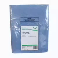 Medi Inn Bettschutzauflage Waschbar, 90 X 85 Cm, Hellblau 4 Lagig Mit Flügel