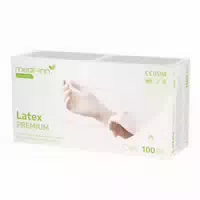Medi Inn Latex Premium Einmalhandschuhe, Weiß, Puderfrei, Gr S 1000 st