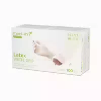 Medi Inn Latex White Grip Einmalhandschuhe Puderfrei, Gr S 1000 St