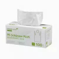 Medi Inn Pe Schürzen Plus, Gehämmert, Weiß, in Spenderbox, 80 X 125 cm 100 st