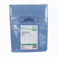 Medi Inn Bettschutzauflage Waschbar, 90 X 85 Cm, Hellblau 4 Lagig 30 st