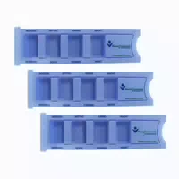 Medi Inn Medikamentendispenser, Für 1 Tag Mit 4 Fächern, Blau Standard 10 St