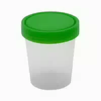 Medi Inn Urinprobenbecher 125 Ml Mit Grünem Schraubdeckel Und Graduierung Bis 100 Ml