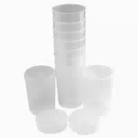 Medi Inn Schnabelbecher Set 10 Unterteile 20 Deckel 250 ml Transparent 1 st