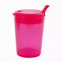 Medi Inn Schnabelbecher Trinkbecher 250 ml Öffnung 4x4 mm Rot 1 st