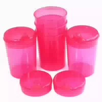 Medi Inn Schnabelbecher 250 Ml Praktisches Set: 5 Unterteile Mit 10 Deckeln Rot 1 St