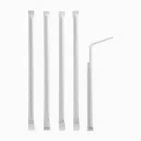 Medi Inn Trinkhalme, Flexibel, Ø 6 mm · 24 cm Weiß Einzeln Gehüllt 500 st