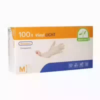 Medi Inn Vinyl Light Einmalhandschuhe, Transparent, Gepudert, Gr m 1000 st