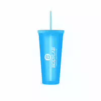 Tumbler Drink Cup With Straw 710ml Blue