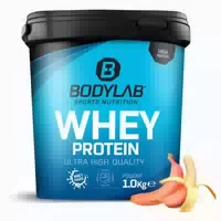 Bodylab24 Whey Protein Pulver, Rote Banane 1000 g