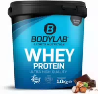 Bodylab24 Whey Protein Pulver, Haselnuss Schokolade