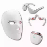 Glow & Augen Box – Led Gesichtsmaske, Anti Müdigkeits Augenmaske & Straffender Massager