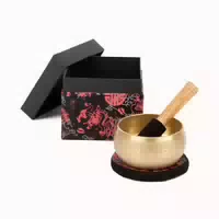 Bodhi Indische Klangschale mit Buddha Design in Geschenkbox