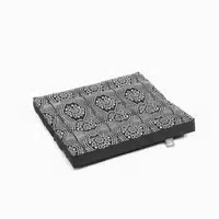 Bodhi Maharaja Collection: Faltbares Reise Meditationskissen, Schwarz Weiß