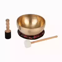 Bodhi Indische Klangschale mit Schriftzeichen Design in Geschenkbox
