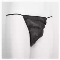 Welltouch Einweg String Tanga Herren, Schwarz