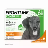 Frontline Combo gegen Zecken, Flöhe Flöhe, Eier, Larven, Puppen für Hunde m 10 20 kg 3 st Lösung