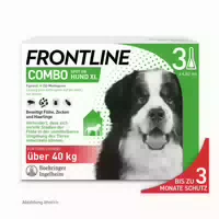 Frontline Combo gegen Zecken, Flöhe Flöhe, Eier, Larven, Puppen bei Hunden Xl 40 60kg 3 st Lösung