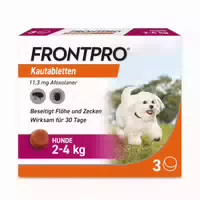 Frontpro Hunde Kautablette 3 St Gegen Zecken Und Flöhe Für Hunde 2 4kg