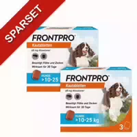 Frontpro Kautablette 3 Stk Gegen Zecken Und Flöhe Für Hunde >10 25kg 3 St Kautabletten