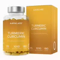 Aavalabs Kurkuma 95 % Curcumin Piperin, 180 Kapseln 180 St