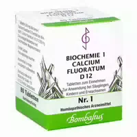 Biochemie 1 Calcium Fluoratum D 12 Tabletten 1000 St Tabletten