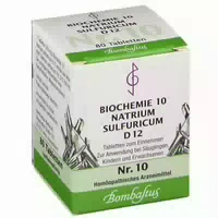 Biochemie 10 Natrium Sulfuricum D 12 Tabletten 80 st Tabletten