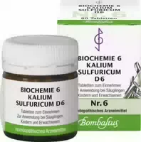 Biochemie 6 Kalium Sulfuricum D 6 Tabletten 80 St Tabletten