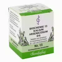 Biochemie 13 Kalium Arsenicosum D 6 Tabletten 80 st Tabletten