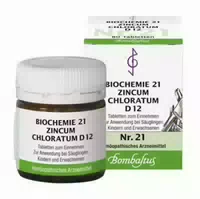 Biochemie 21 Zincum Chloratum D 12 Tabletten 80 St Tabletten