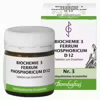 Biochemie 3 Ferrum Phosphoricum D 12 Tabletten 80 St Tabletten