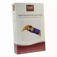 Bort Handgelenkstütze m Alusch Lin Medium Haut 1 st