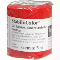 Bort Stabilocolor Binde 6cm Rot 1 st Binden
