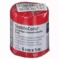 Bort Stabilocolor Binde 6cm Rot 1 st Binden