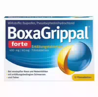 Boxagrippal Forte Erkältungstabletten 400 Mg 60 Mg Filmtabletten
