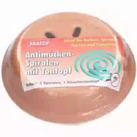 Anti Mücken Spiralen m Tontopf 1 st